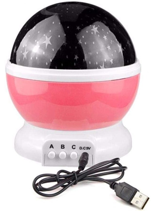 Rotating LED Night Light Projector with Sky, Moon & Stars Design – Multicolor Decorative Lamp with USB Charging – Ideal for Bedroom, Kids Room & Gift - Image 1
